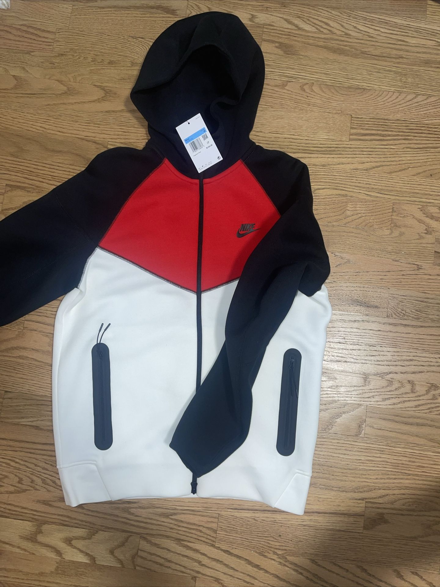 Nike Sportswear Tech Fleece Windrunner White/Black/University Red/Black - FZ4709 100