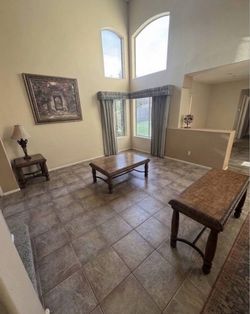Set of 3 Matching Mediterranean / Tuscan Style Solid Wood Tables