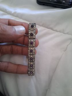Vintage Rhinestone Link Bracelet