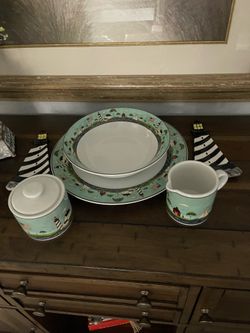 1998 Warren Kimble Coastal Breeze Serving Set