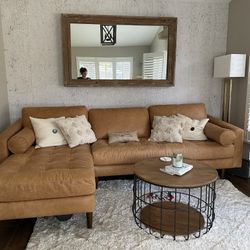 Poly & Bark Leather Couch