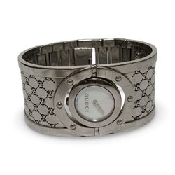 Gucci 112 Ladies Twirl Cuff Watch Gold Tone 