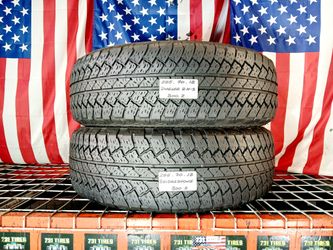 ✅ 2 Used Tires P255/70R18 BRIDGESTONE DUELER RHS 255/70R18 TRUCK JEEP SUV 255 70 18