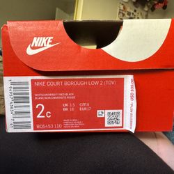 Nike Court Borough Low 2 Baby Shoes