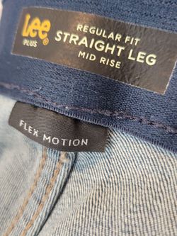 Lee Women’s Plus Size Ultra Lux Comfort with Flex Motion Straight Leg Jean