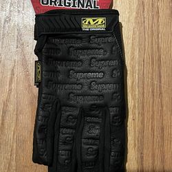 Supreme Mechanix Leather Gloves Black Medium 