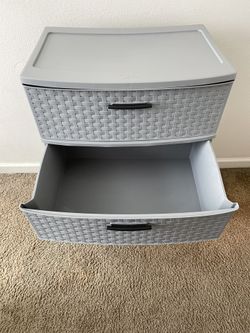 Sterilite Plastic 4 Drawer Wide Weave Tower