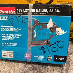 Makita 18v Lxt Pin Nailer, Narrow Nose (tool Only)
