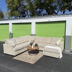 Sectional Couch Sofa - Light Beige - Rooms To Go