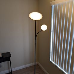 Black LED Floor Lamp With Remote