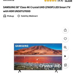 Samsung 4k HD Smart TV 