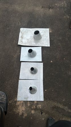 Roof Pipe Flashing Boots – Set of 4