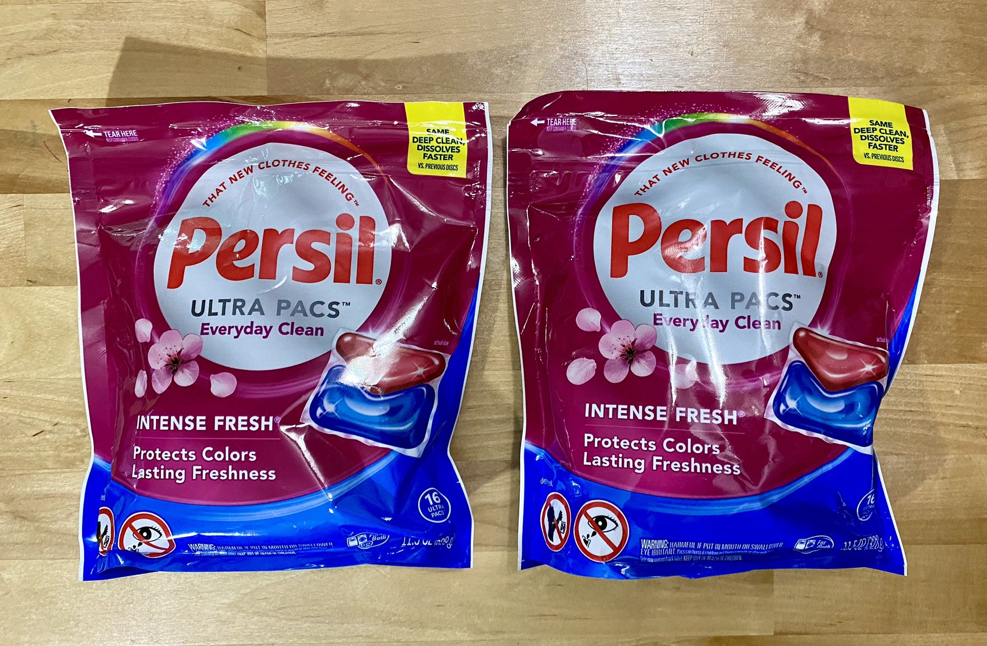 Persil Ultra laundry detergent pacs 2 for $5