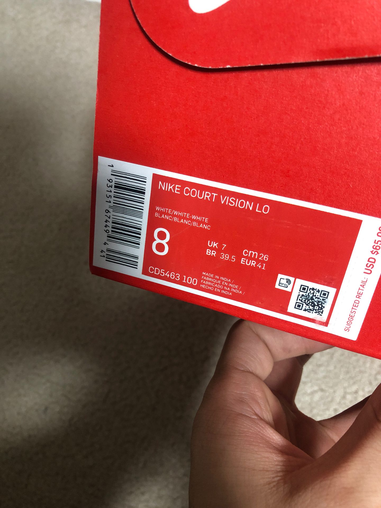 Custom Nike Court vision