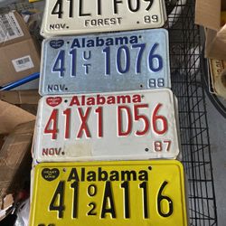 Vintage License Plates 