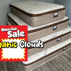 12in King Size Organic Cloud Comfort Europillow Top Mattress  