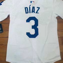 $45 White Edwin Diaz Los Angeles dodgers new 2025 World Series patch stitched jersey