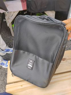 Gray Travel Packing Cube Organizer Bag