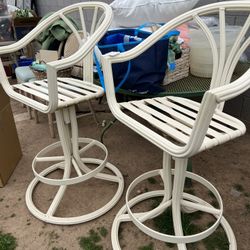 Pair of metal Bar Stools