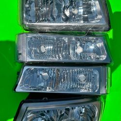 03-06 Chevy Silverado / Avalanche Headlights Faros Calaveras Micas Luces Lamps