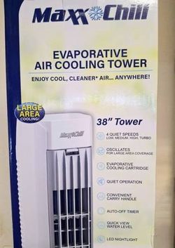 Maxx Chill Portable Evaporative Air Cooling Tower.
