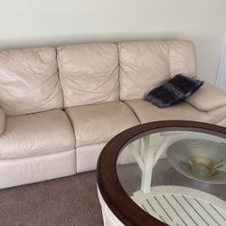 Leather Couch Normal Ware Must Go !