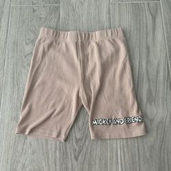 Disney Mickey and Friends Sz. Small Ribbed Legging Shorts