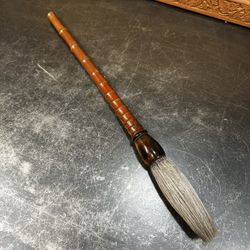 Chinese Authentic Scholars Calligraphy Brush Bamboo Bone Collar Ming-Qing