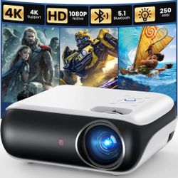 HAPPRUN Full 1080P HD Bluetooth Mini Projector w/ Built-in Speaker

Compatible with Smartphone, HDMI, USB, AV, Fire Stick, PS5