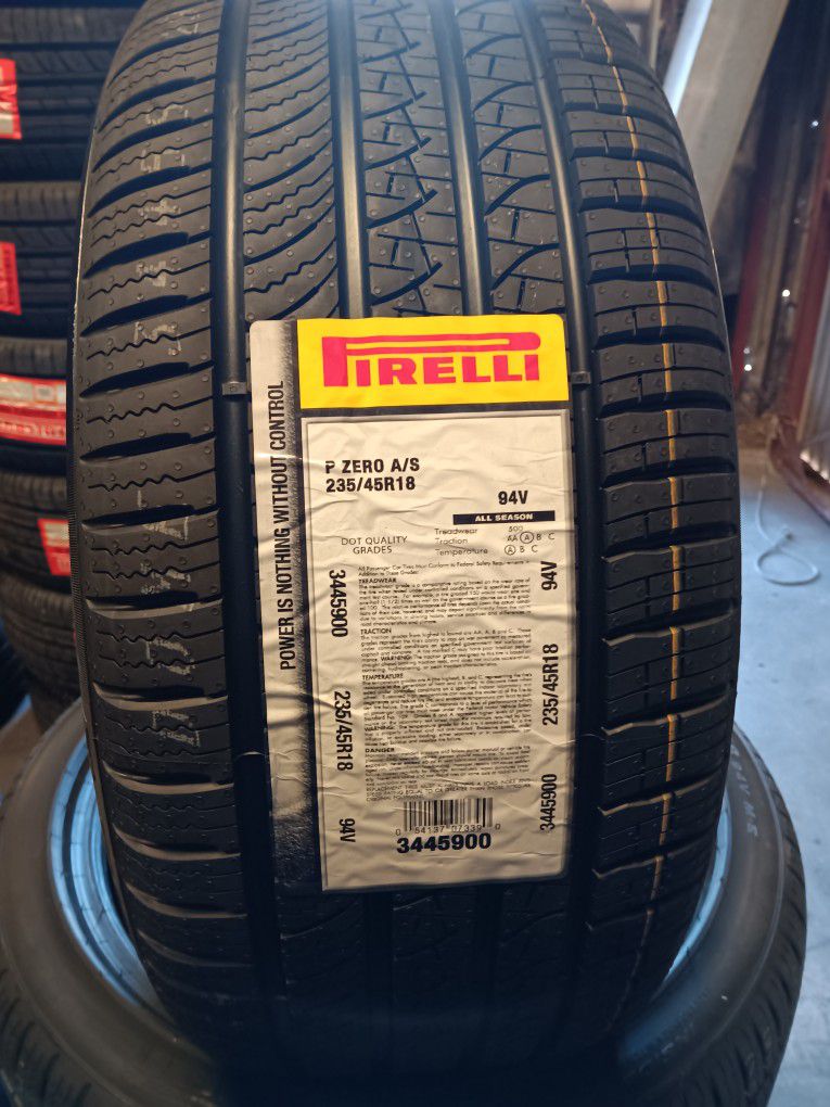 4 New Tires Installed/ Nuevas Llantas Instaladas 235/45/18 Pirellis Tires