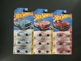 Hot Wheels HW Art Cars Datsun Nissan S30 240z 260z 280z - Blue Red Pink