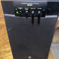 Yamaha YST-SW105  Powered Subwoofer Speaker 120V 80W ,good condition.