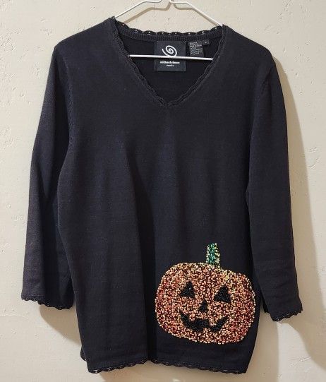Michael Simon Halloween Pumpkin Sweater