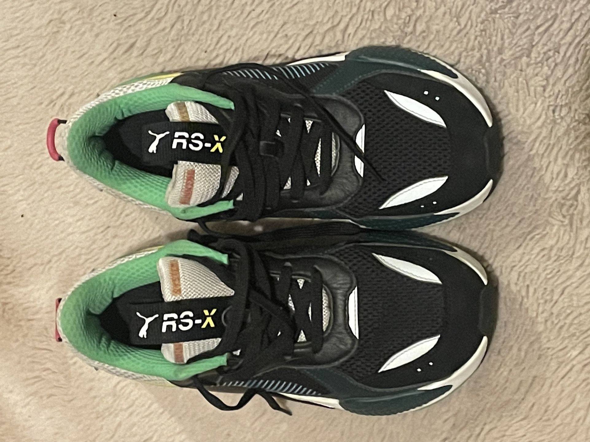 Puma RSX "toys" sneakers in black Inspired by 80s and 90s arcade games Size 7.5