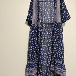 anthropologie sheer long pareo poncho 