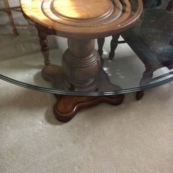Glass Top with 4 Chairs $300