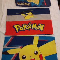 Pokemon Standard Pillow Cases (2) And Pillow Sham
