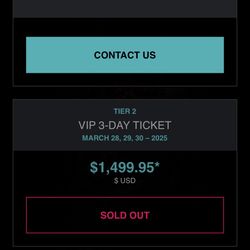 Ultra music Festival Weekend VIP Passes $1,750