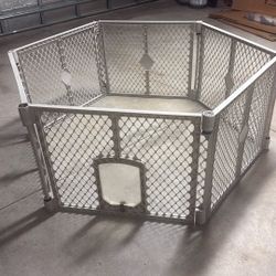 MyPet Petyard Passage 6-Panel Gray, 35.05" W X 26.88" H