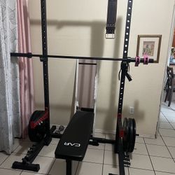 Gym rack set up