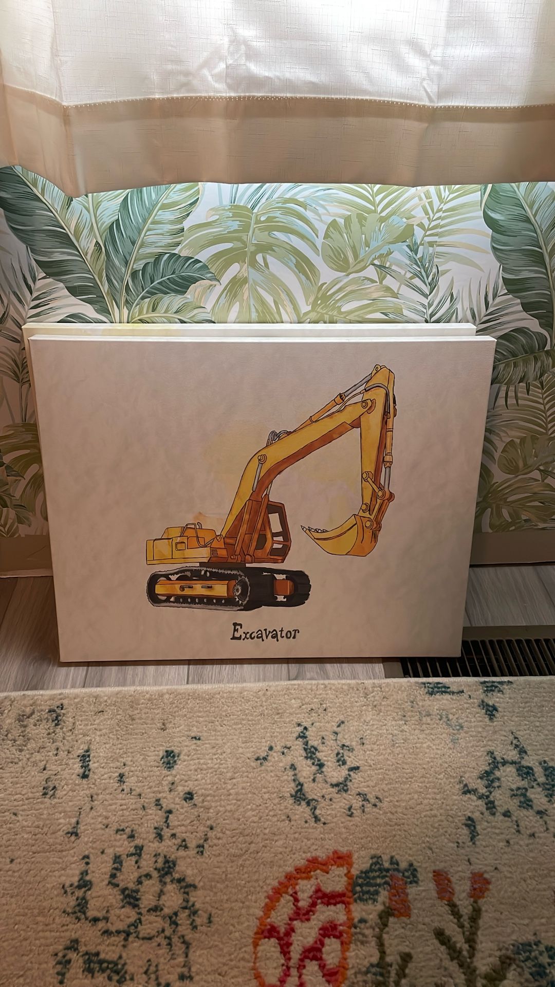 Excavator And Bulldozer Canvas Prints