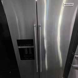 Kitchenaid Side By Side Stainless Steel Refrigerator 