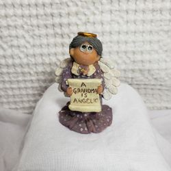 A Grandma is Angelic figurine 3 1/4" ( On Vacation)