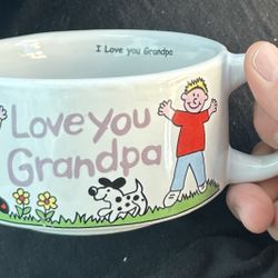 Mini, Short Coffee Mug “Souper Grandpa” “Love You Grandpa