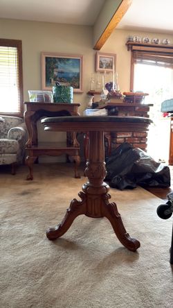 Round side table