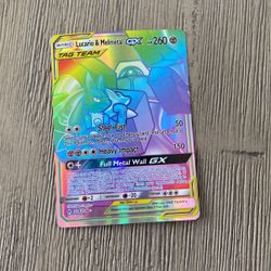 Lucario And Melmetal Gx Tag Team Rainbow Rare