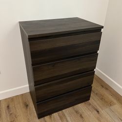 IKEA Storklinta 4-drawer Chest, Dark Brown