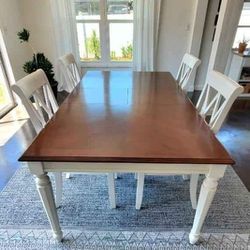 Dining Table with Four Chairs.
