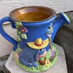 Disney Winnie Pooh &friends Ceramic Planter & Watering Can