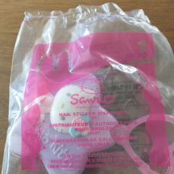 Hello kitty nail sticker dispenser McDonald's happy meal toy *new